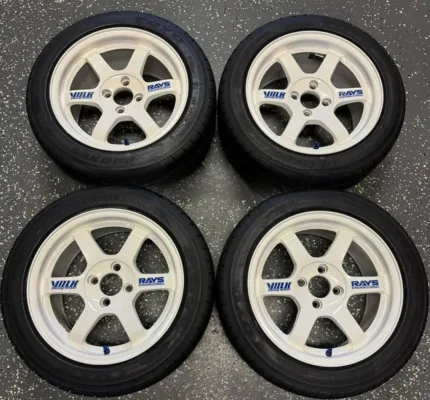 Genuine Volk Racing TE37SL. Original factory timeattack white (TW) finish