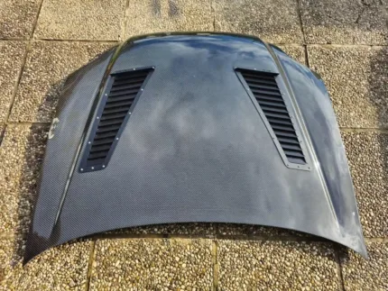 Carbon hood little measuring, cutting and final product is here 🔥