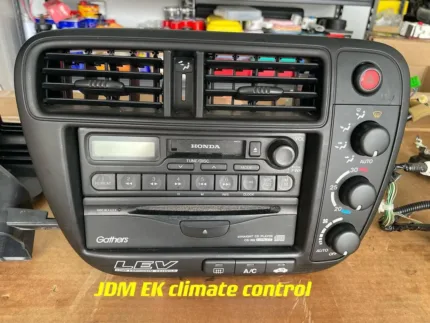 JDM EK climate control with complete harness and Gathers radio set.
