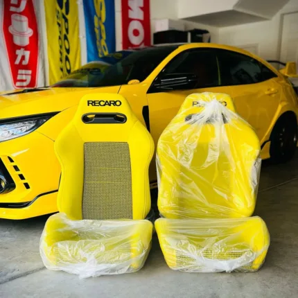 Recaro SR3 Tomcat seats. Original Yellow fabric