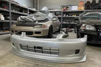 99-00 OEM Honda Civic front bumper with EXCEED aero front lip.