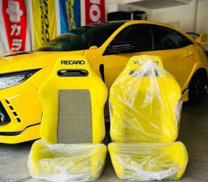Recaro SR3 Tomcat seats. Original Yellow fabric,