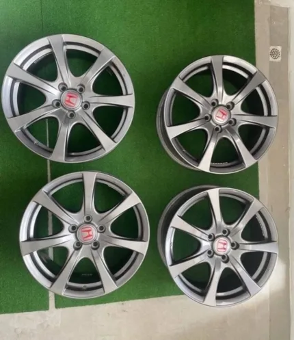 Prestine Fd2r civic type R rims wheels platinum silver enkei