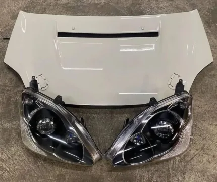 Fresh Set of 04/05 Facelift EP3R HID Headlights, and a Shift Sports FRP Aero Vented Hood