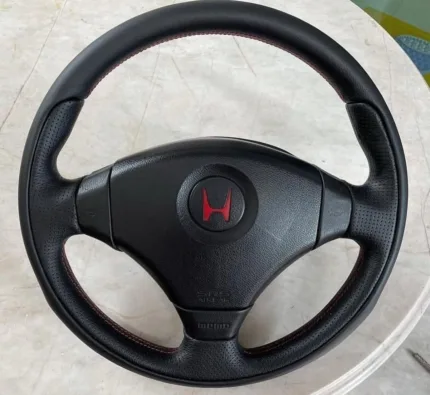 Ek9 Momo SRS Steering wheel JDM CIVIC Type R CTR Red stitching Ek 96-00 Ek4