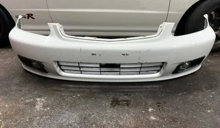Oem 99-00 civic front bumper with oem raybrig fog lights