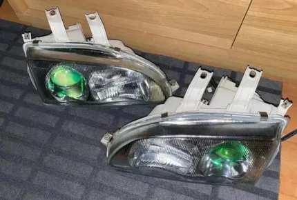 Denji headlights with green projector for 92-95 EG and EJ.