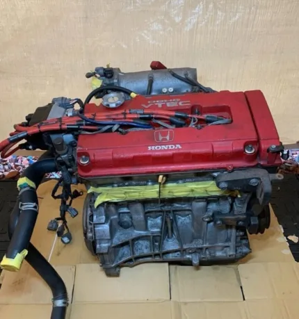 B18C Engine with auxiliary harnesses, type R, Ef Eg Ek DC, Integra, Civic race, Ef9 Ek9 Ek4 Dc2 Vtec b16a.