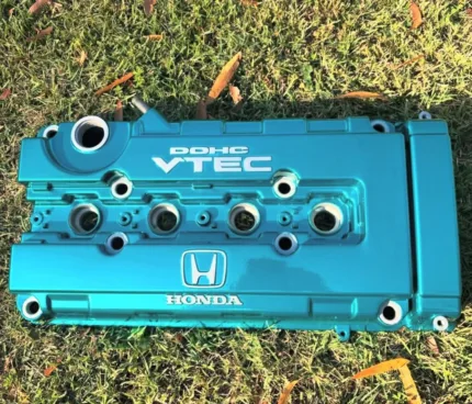 Honda Bseries valve cover powder coated in Candy teal