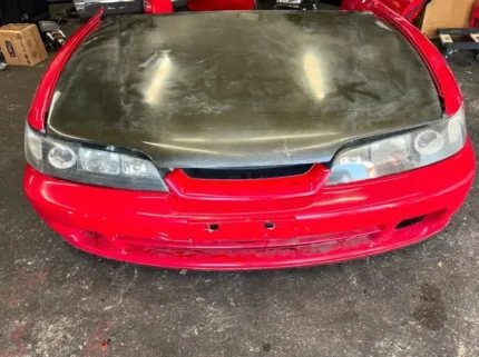 Jdm Integra frontend with HID black housing headlights,
