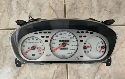 Mugen Ek9 cluster with Silver Bezel