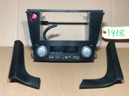 JDM Subaru Legacy Outback Climate Control Dual Double Din Bezel Hazard 2005-2009